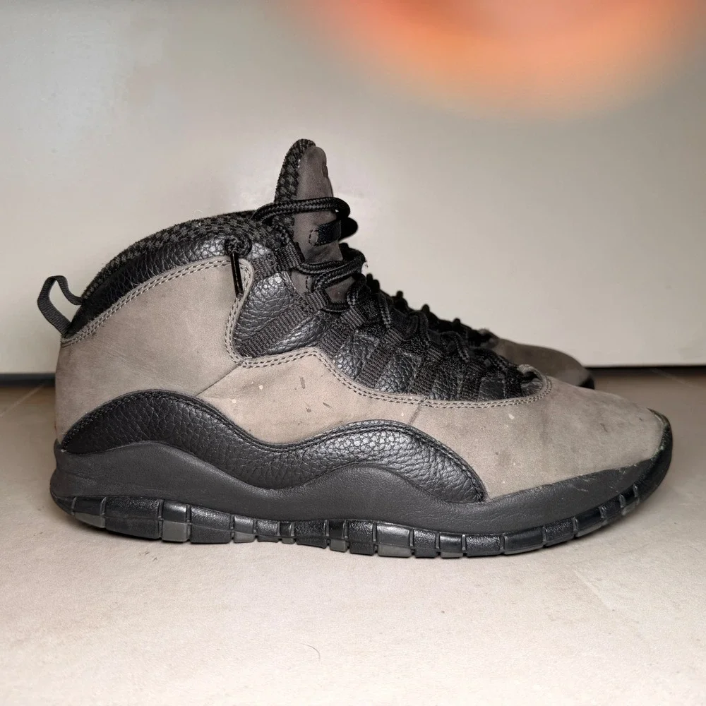 US‎ 12 Air Jordan 10 Retro Shadow Black Mens 310805-002 Dark Red Nubuck 2017 Mid